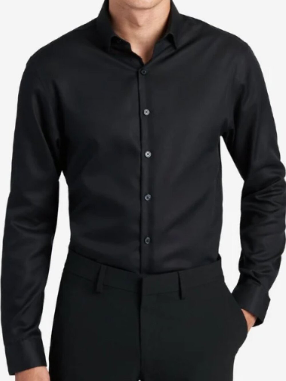 Kenneth Cole New York Black Button Down Shirt